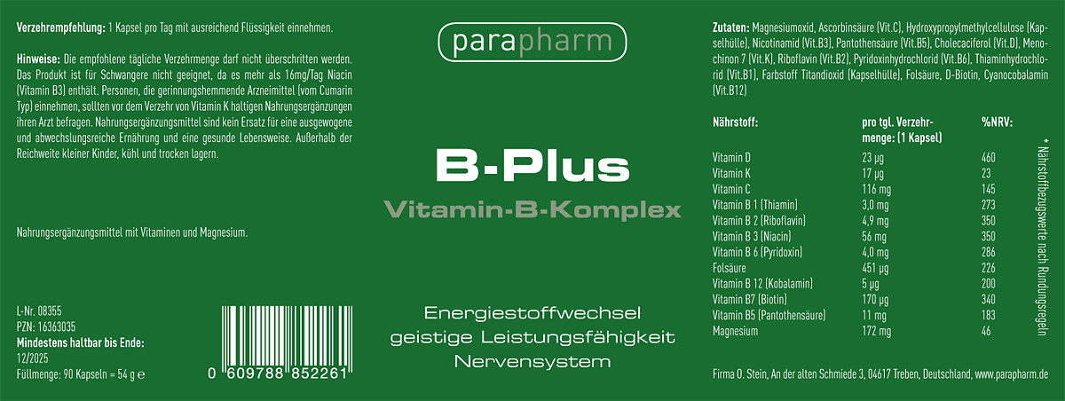 B-PLUS Etikett